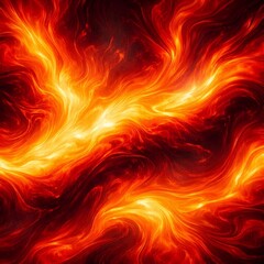 Fototapeta premium Fiery Red Orange Fluid Art Abstract Fire Energy Texture Background