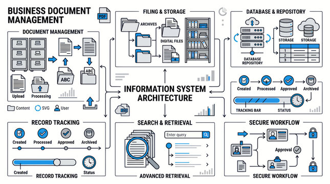 Information System Architecture for Business Document Management and Workflow Automation