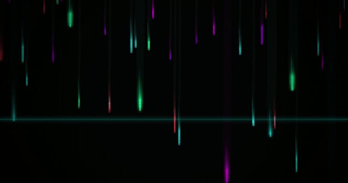 Colorful data visualization on black background.