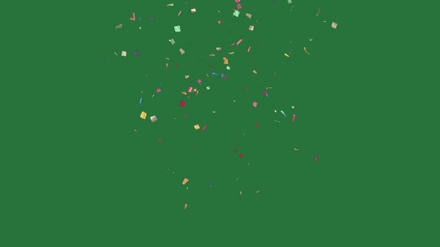 green background white border bunch colorful balloons screen coning confe green screen animated chromakey background movement figure design layers gesture illustration