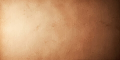 Fototapeta premium A close-up shot of aged parchment paper with a textured, weathered surface and a warm, sepia-toned hue. The light source creates a soft gradient, highlighting the material's unique grain and history.