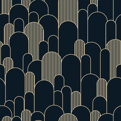 Obraz premium Uphill Line Shape Seamless Pattern