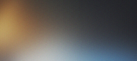 Naklejka premium Abstract grainy gradient background with warm orange and cool blue tones creates soft cinematic film texture for modern graphic design and digital art projects with glow.