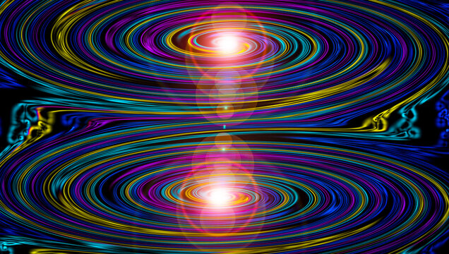 Agujeros negros de m&uacute;ltiples colores con un fondo abstracto degradado. Malla multicolor sobre un fondo abstracto y colorido. Dise&ntilde;o contempor&aacute;neo de p&aacute;ginas web para publicidad.