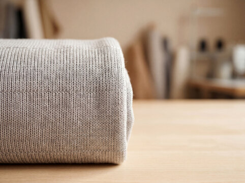 Smart textile sensor fabric macro with copy space on right