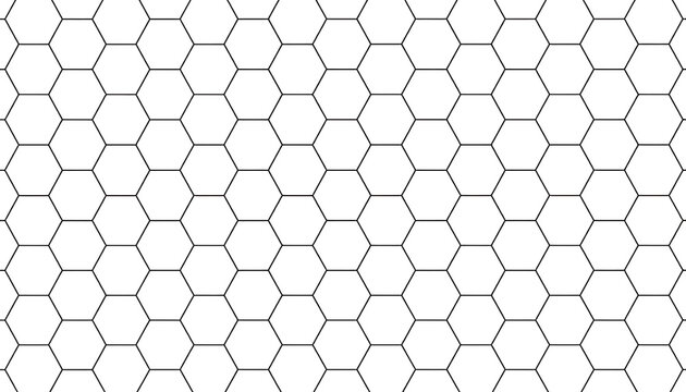 Abstract geometric pattern with repeating hexagonal shapes and subtle pink accents, clean modern design, digital background