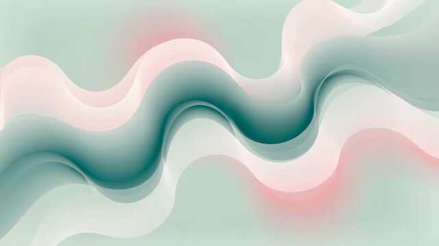 Soft pastel abstract waves background with smooth flowing shapes and gentle color transitions