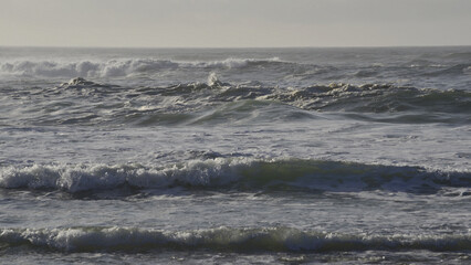 A stormy morning on the Atlantic Ocean in Baiona, on the Galician coast. © Delfim Sa Neiva