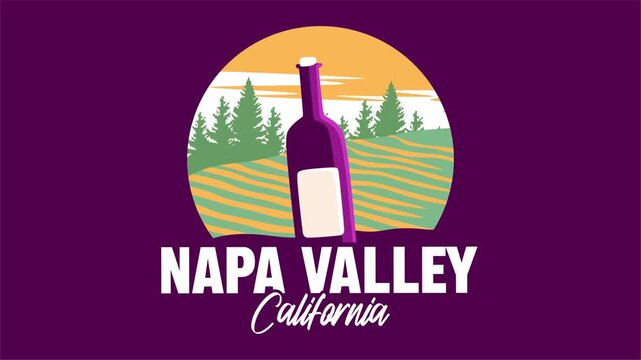 napa valley california with vineyards