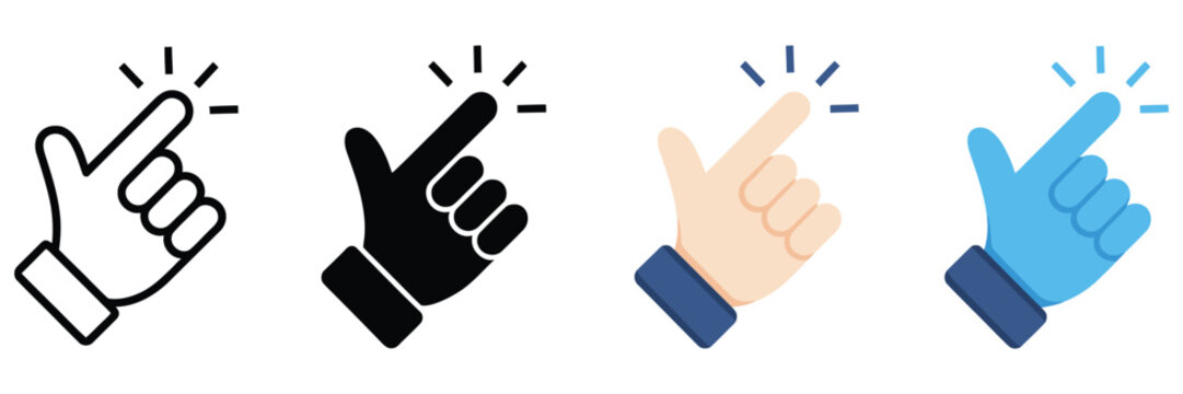 snapping fingers, hand gesture icon set. quick snap symbol. vector illustration for communication concepts, human interaction graphics, body language signs, user interface elements and expressive gest
