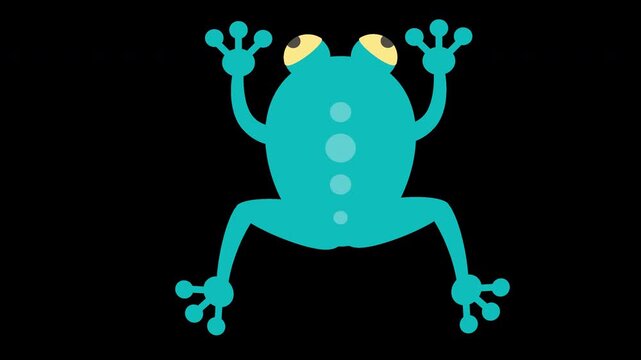 Cute Cartoon Frog Illustration