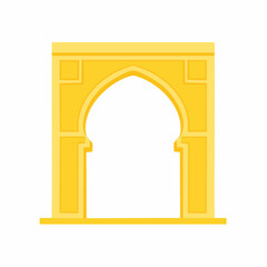 Fototapeta premium Golden Islamic Archway