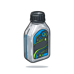 Motor oil bottle vector illustra