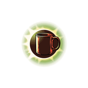 Mug eclipse shadow illustration
