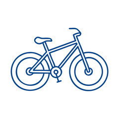Fototapeta premium Mountain Bike Vector Icon for Cycling, Outdoor Sport and Adventure Design