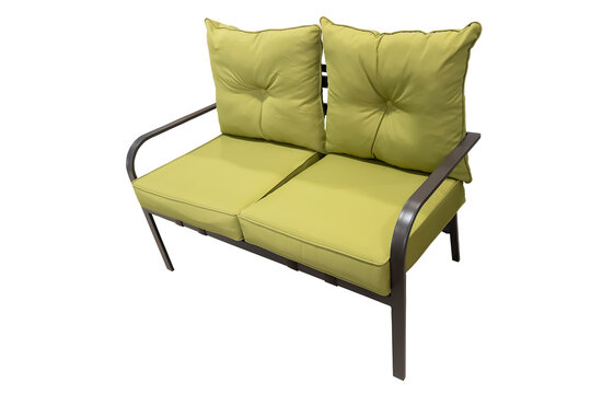 Green double sofa