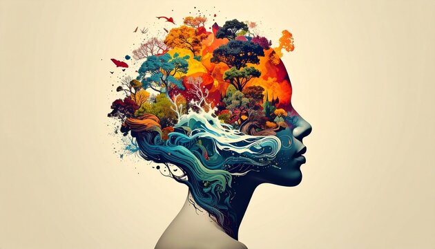 Human Mind Nature Creativity Surreal Visuals