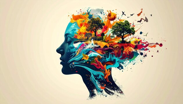 Human Mind Nature Creativity Surreal Visuals