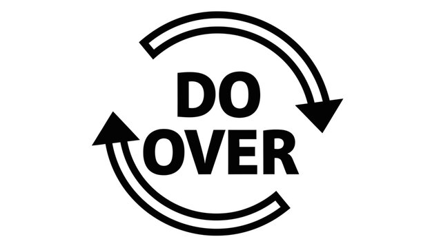 Do Over Concept Icon with Circular Arrow Design