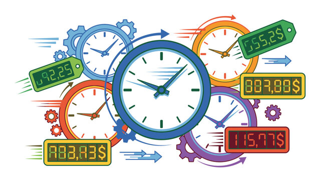 Clocks and Gears Time Concept 1.