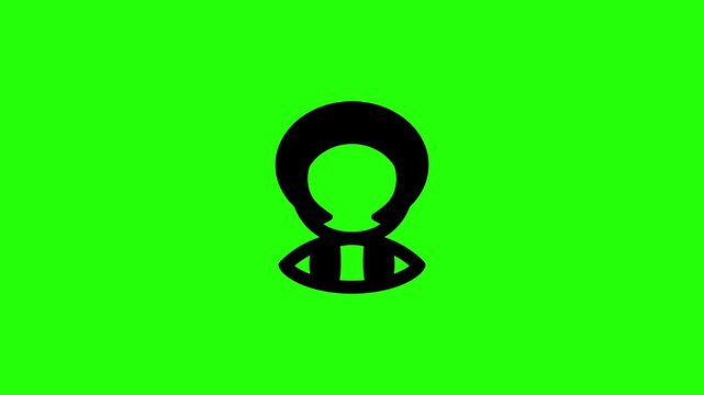 Premium 4K horizontal video showcasing a creative afro hairstyle man avatar bouncing up and down. Clean energetic popup animation on alternating backgrounds, ideal for corporate diversity footage.