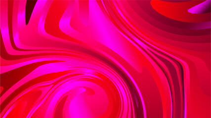 Fototapeta premium Modern dynamic wavy fluid gradient texture with metallic sheen | Vibrant magenta 3d wave background with twisted spiral shapes