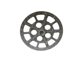 Obraz premium PNG vintage industrial metal wheel round rusty iron valve handle mechanical part