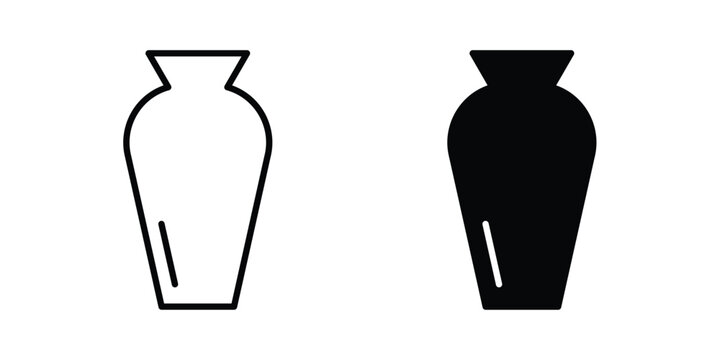 Vase icon vector illustration on white