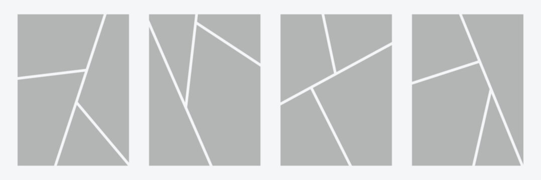 Photo composition overlay divided golden lines . Vector Illustration . EPS 10 .