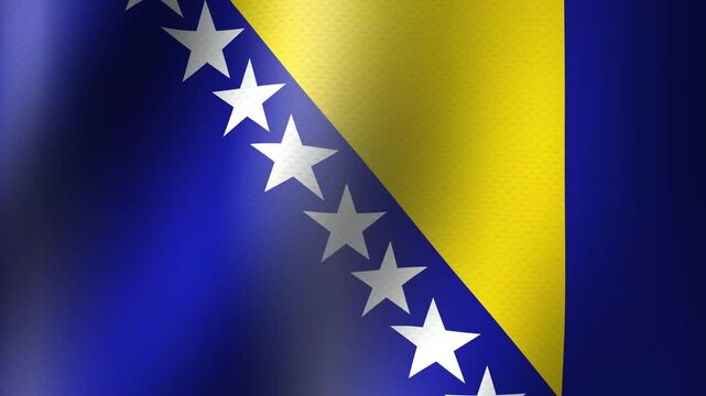 Bosnia and Herzegovina flag animation overlaying
