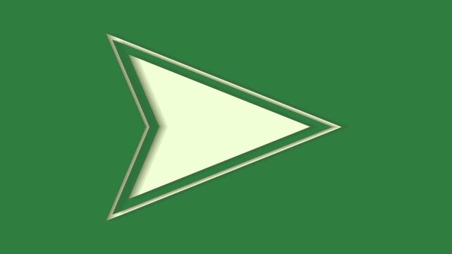 green screen arrow play button animated chromakey colorful movement layers composition cartoonish style illustration motion
