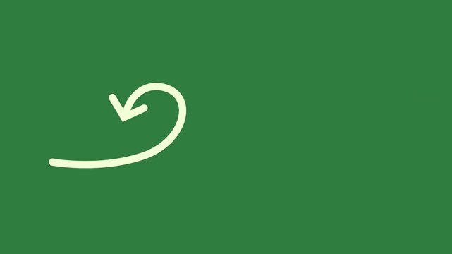 green screen arrow pointing up in middle q logo letter animated chromakey motion design composition expression gesture figure