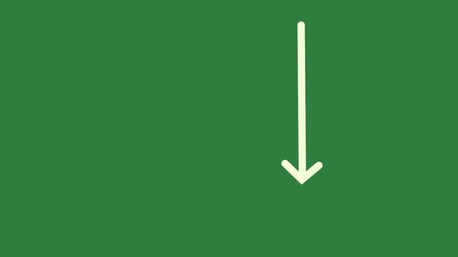 green screen arrow pointing up animated chromakey backgrounds elements cartoonish layers style illustration gesture creative composition
