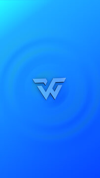 Vertical Water Ripple Logo Reveal for Clean Mobile Branding and Professional Stories