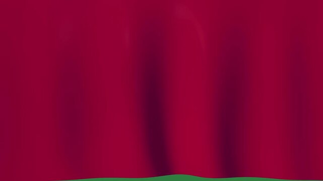 Red Curtain Animated Green Screen Chroma Key Background