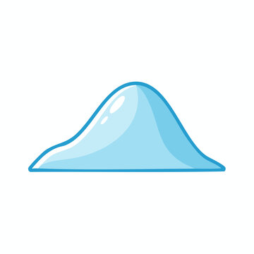 Blue Bell Curve Illustration