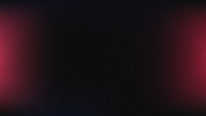 Fototapeta premium Abstract dark background with red light glow on sides, grainy texture, cinematic lighting, moody atmosphere, dark gradient backdrop with subtle red illumination