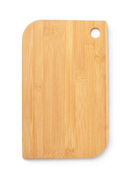 Top view of empty wooden cutting board