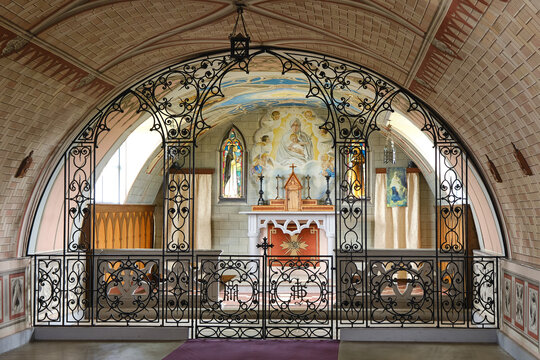 Italian chapel built by prisoners of war on Lamb Holm, Orkney, Scotland