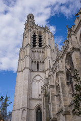 Obraz premium Sens Cathedral is a Catholic cathedral located in the city of Sens, in Burgundy-Franche-Comté, in eastern France.