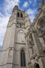 Obraz premium Sens Cathedral is a Catholic cathedral located in the city of Sens, in Burgundy-Franche-Comté, in eastern France.