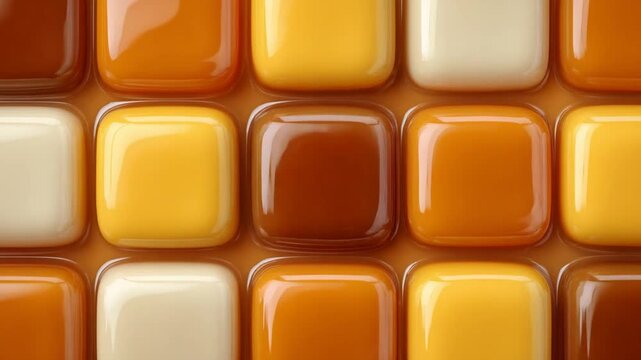 yellow pills on a white background