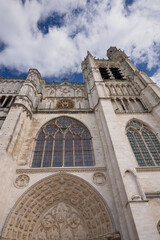 Obraz premium Sens Cathedral is a Catholic cathedral located in the city of Sens, in Burgundy-Franche-Comté, in eastern France.