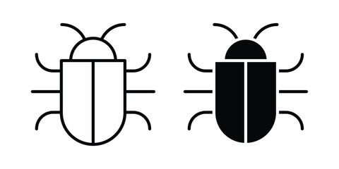 Bug icon outline icons collection. Flat icons © nancy