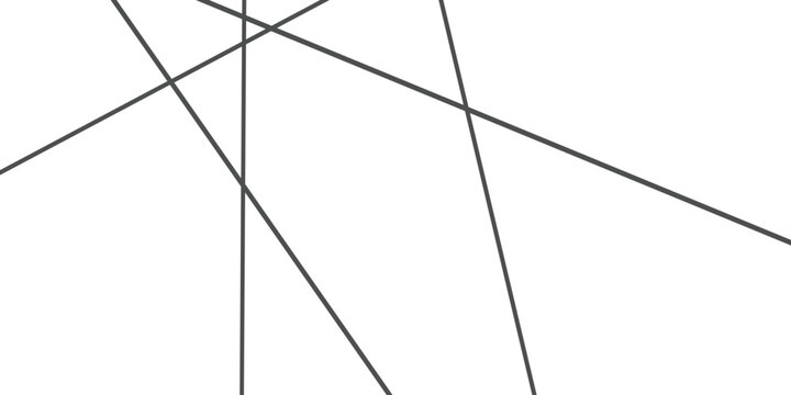 Abstract asymmetric background with chaotic diagonal straight lines. Black and white linear stripe texture creating a dynamic, random pattern. Vector illustration.