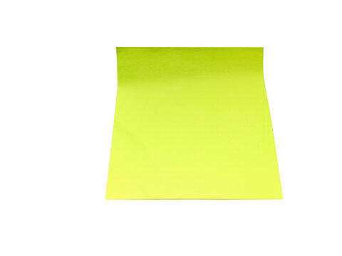Bright yellow abstract geometric trapezoid shape