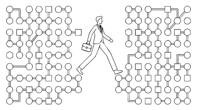 Corporate strategic integration and seamless transition across complex technical systems and business workflows