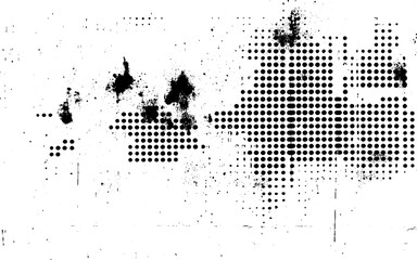 Obraz premium Minimalist black and white abstract textured vector background. Vector grunge halftone.