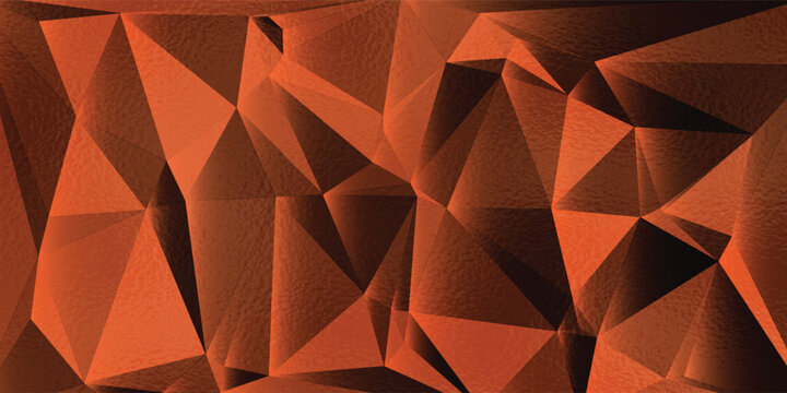 Captivating abstract geometric background featuring dynamic polygonal shapes and intricate thread-like textures in warm, inviting earthy shades, ideal for modern design concepts