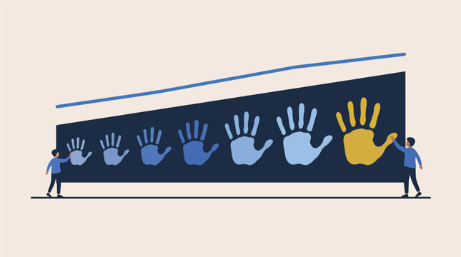 Customer Lifetime Value CLV Business Growth Vector Illustration